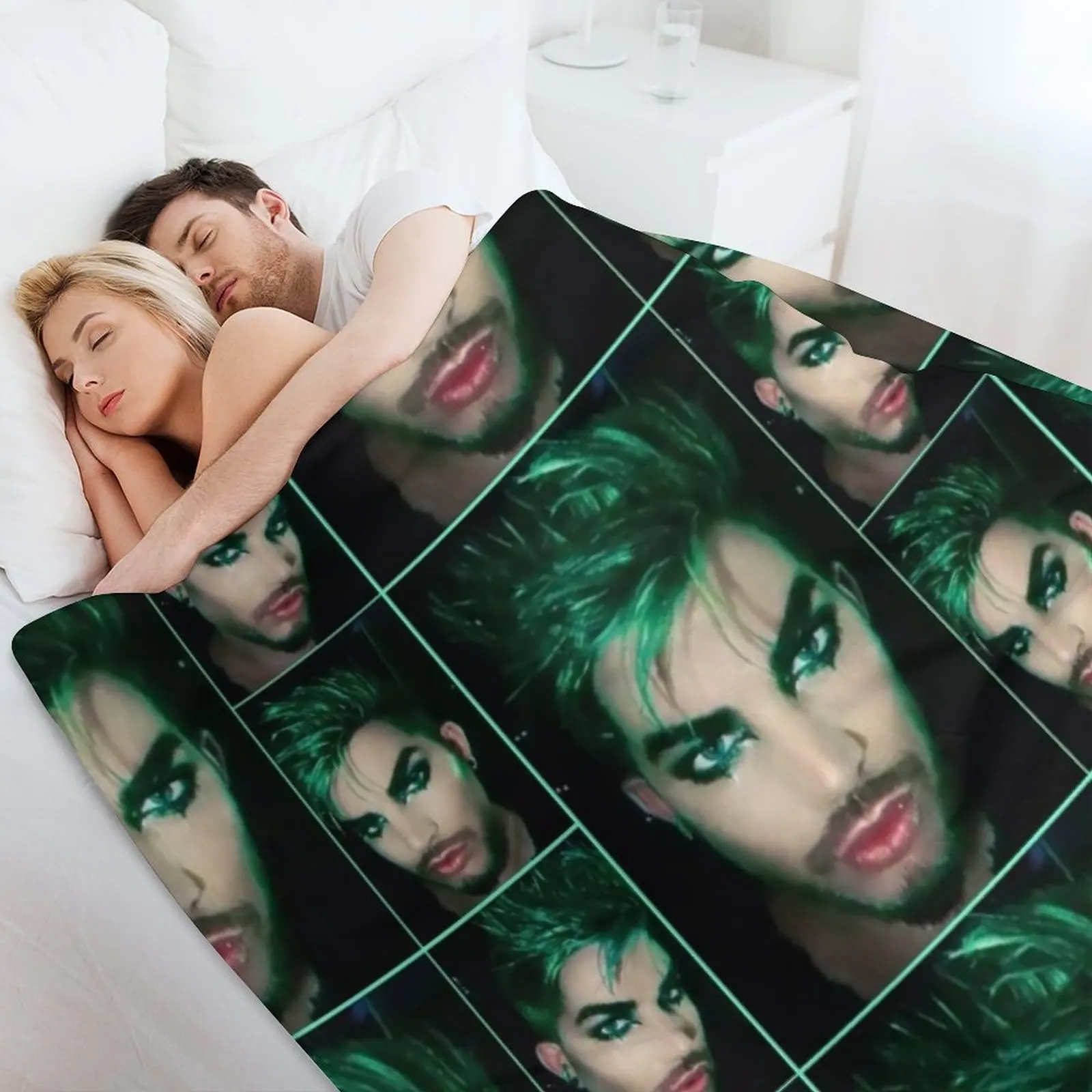 Великолепное зеленое одеяло Adam Lambert для детских меховых одеял