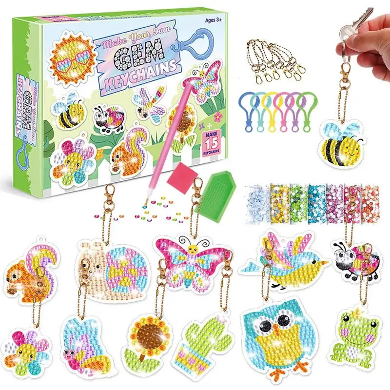 Алмазное искусство наклейки Gem Dotz наборы для детей дети самостоятельно и ремесло тема мультфильма улучшить координацию глаз и руки.