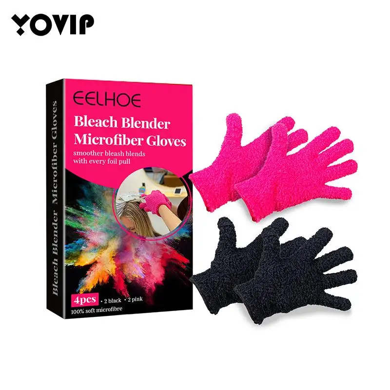 

2 Pair Professional Heat Resistant Glove Hair Styling Tool For Curling Straight Flat Iron Black Heat Glove For Curling Iron 2022