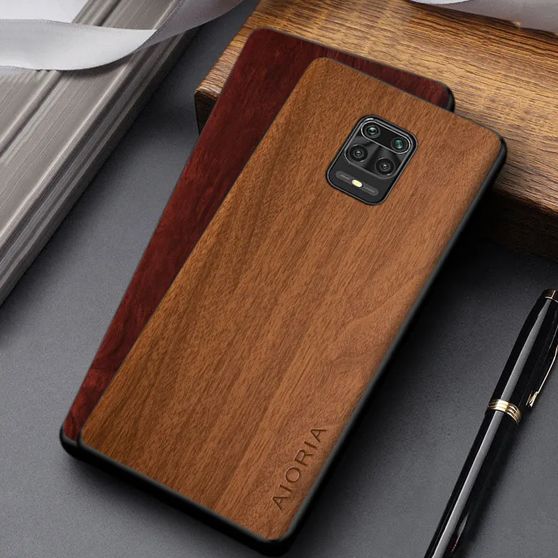 Case for Xiaomi Redmi Note 9 Pro 9S funda unique design lightweight wooden pattern PU leather cover for Redmi 9A 9C 9 Prime Case