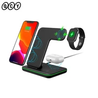 PBW30 15W Wireless Charger Pad for iphone Pro iWatch airpods Pro Charging Dock Station Wireless Charger Stand