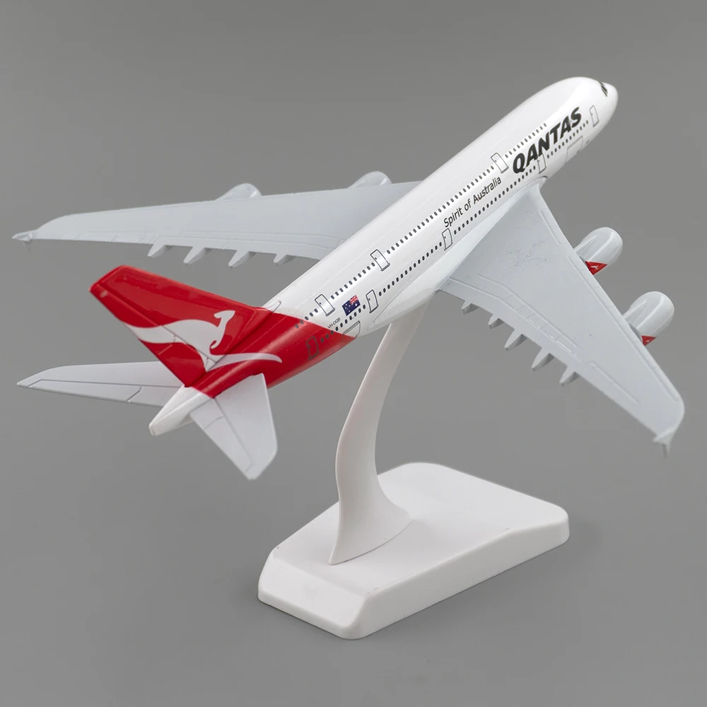Фото 18 см самолет Airbus A380 Дух Австралии Qantas сплав модель самолета игрушка для детей Рождественский подарок коллекция украшение стола №1