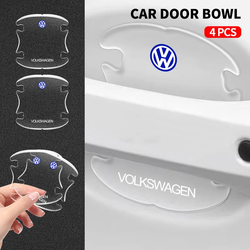 

4 шт./компл., наклейки на дверные ручки автомобиля, устойчивые к царапинам ручки, наклейки на чашу для Volkswagen Mazda Opel Nissan Skoda Peugeot LEXUS