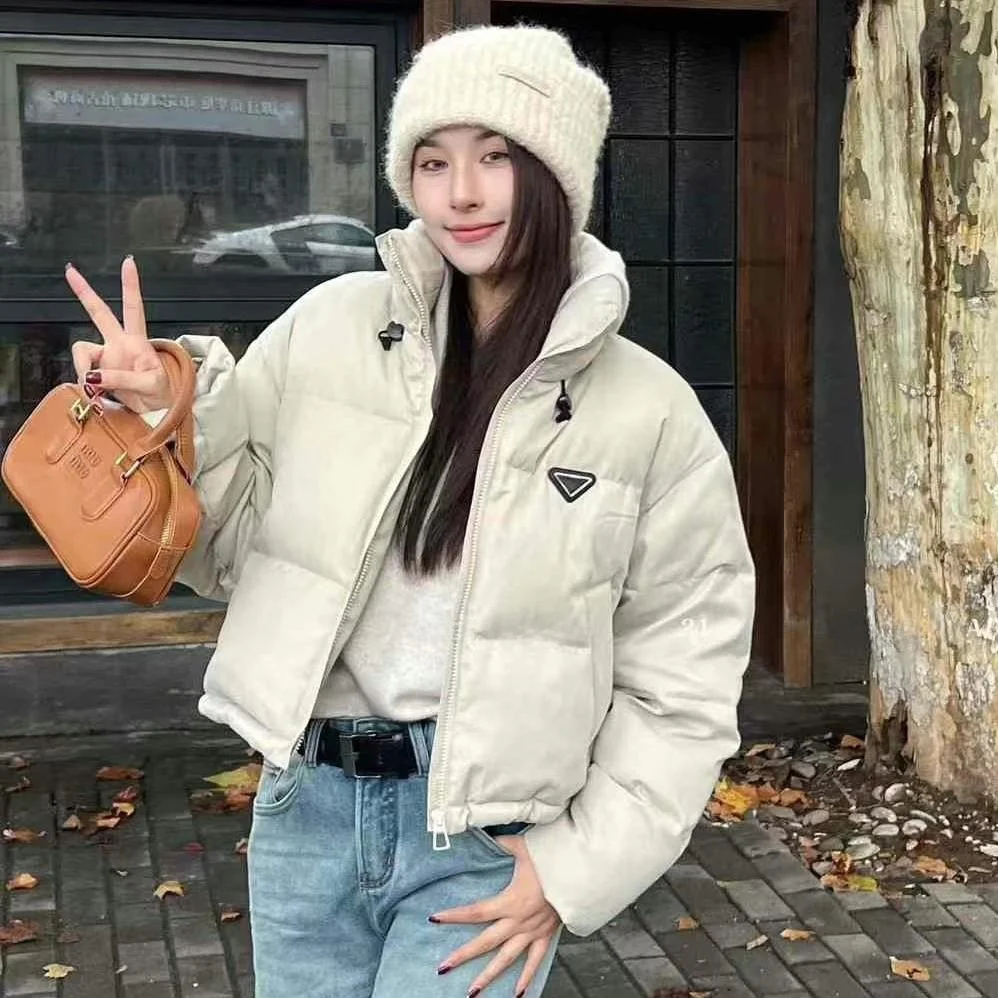 2024 новый зимний повседневный пуховик с воротником-стойкой и темным узором