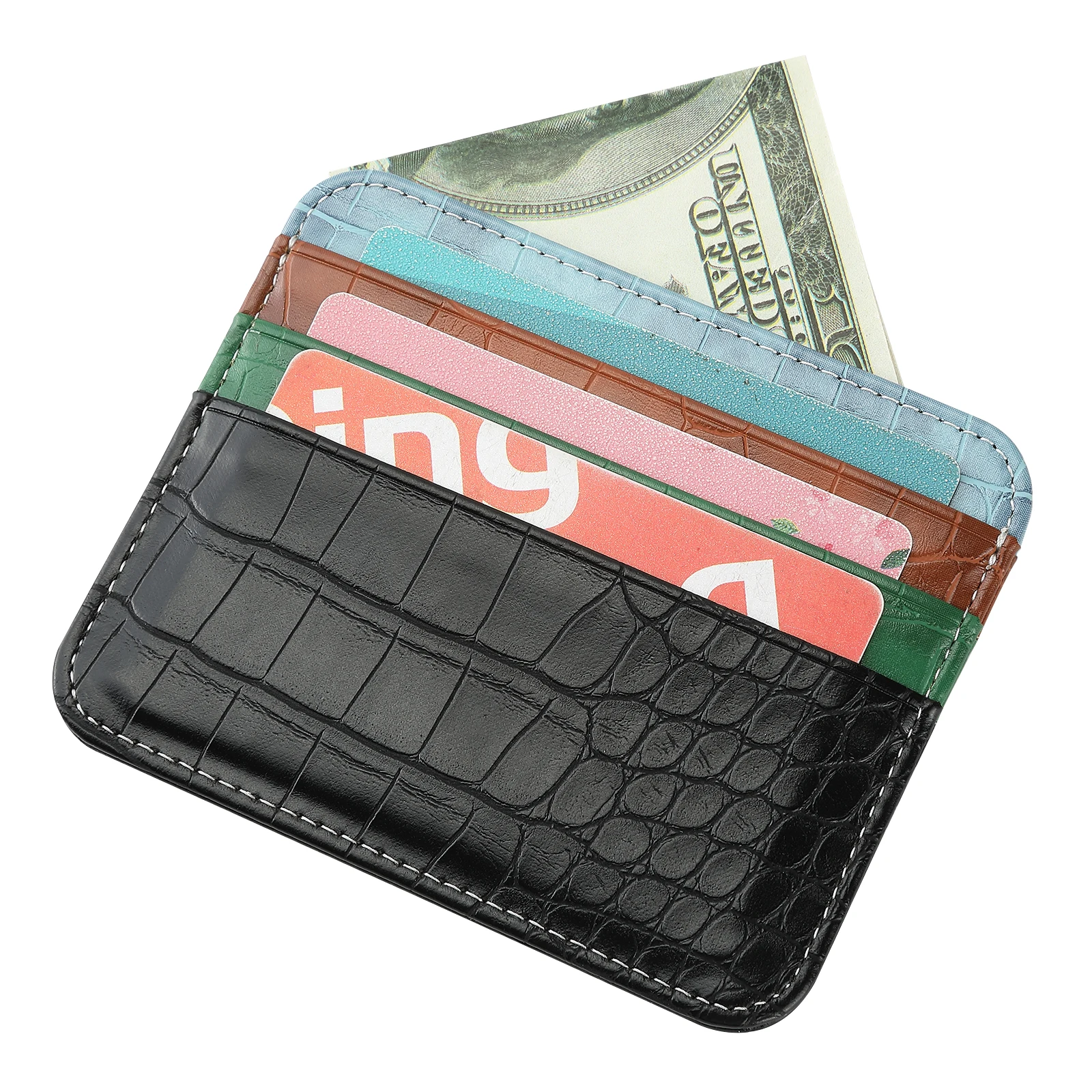 

New Crocodile Skin Wallet Men Genuine Leather Small Zipper Short WomanWallets Credit Card Holders Coin Pocket Purse Alligator