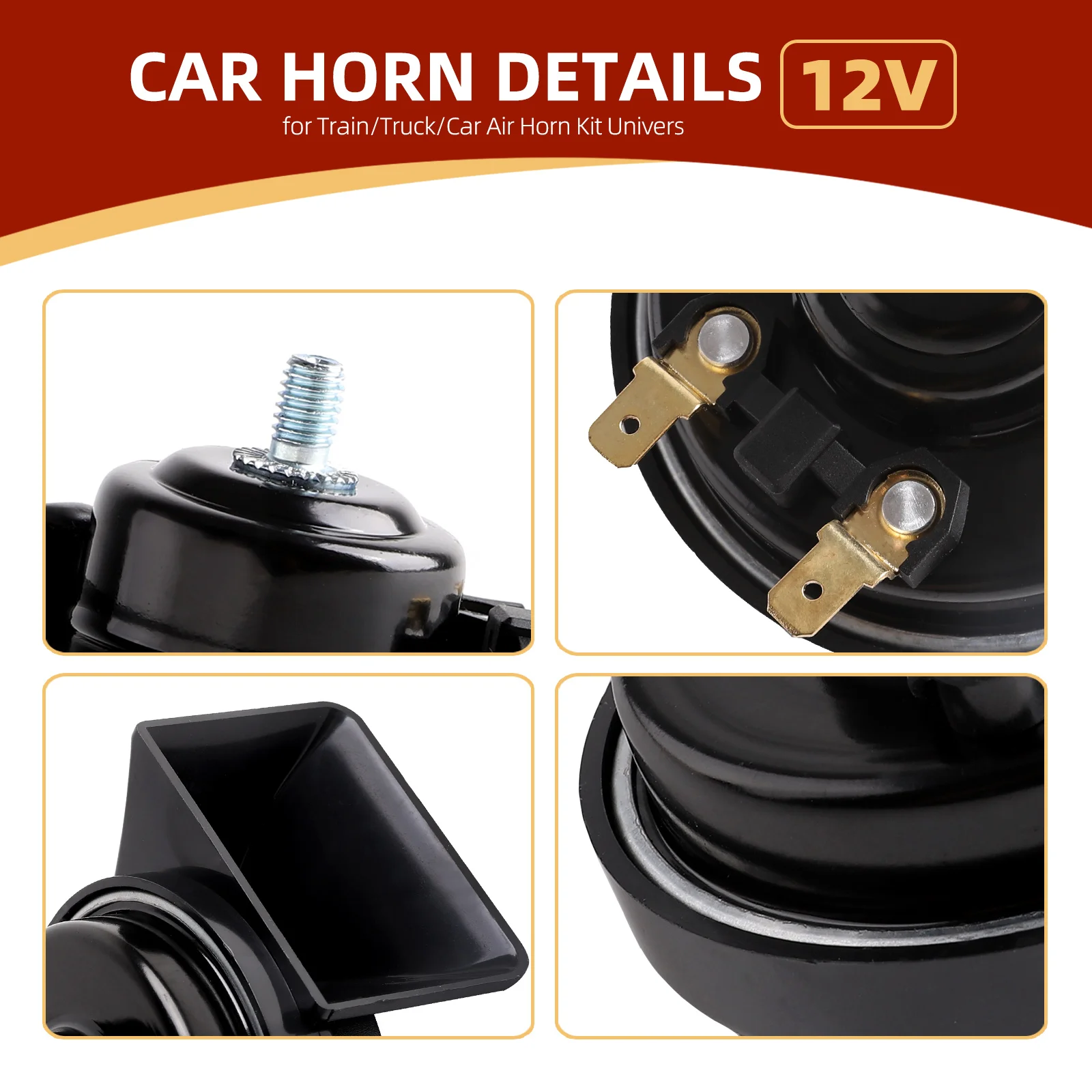 Высококачественный автомобильный гудок 12 В двойной Гудок для грузовиков поезда