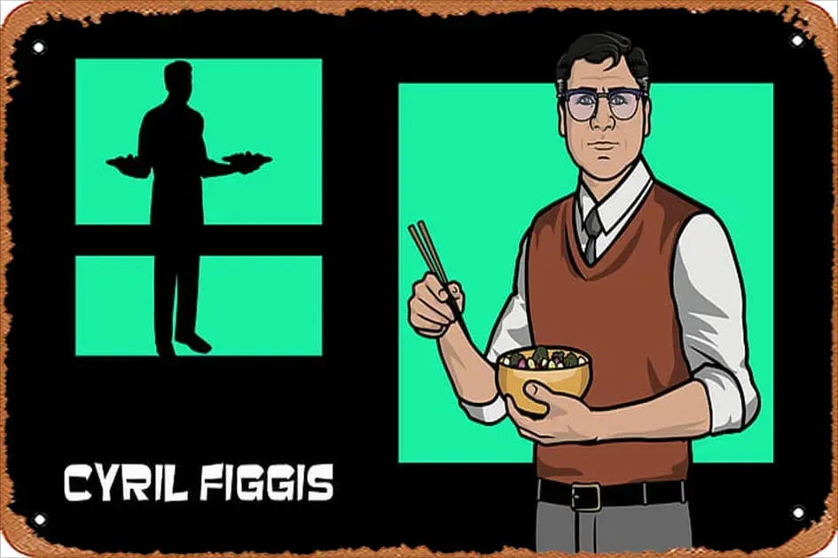 ASIOADWNA Цирил Фиггис HD мультфильм/комикс Забавный жестяной знак бар паб столовая