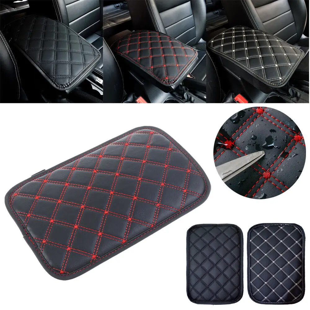 

Car Armrest Pad Center Leather Hand Cushion Console Box Cover Protective Protector Accessories Non Slip Arm Rest Pad Universal