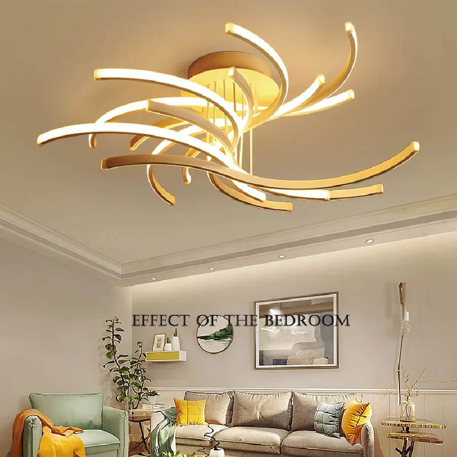 

Postmodern LED ceiling lights aluminum lighting remote dimming lighting living room bedroom lamps home fixtures