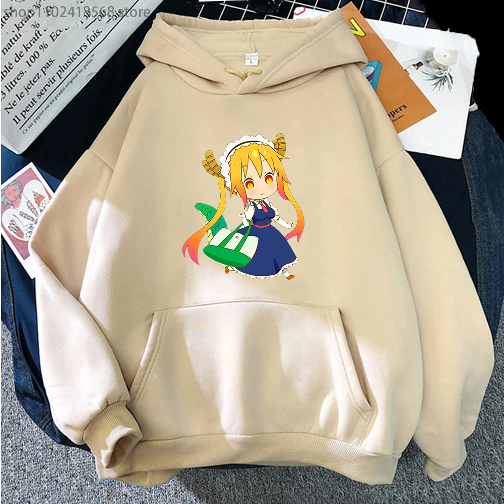 

Miss Kobayashi's Dragon Maid Hoodie Cartoon Anime Sweatshirt with Hooded Streetwear Harajuku Casual Men/women O-Neck Y2k Clothes