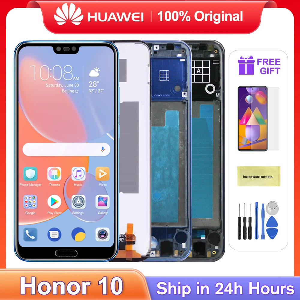 

5.8” Original Screen For HUAWEI Honor 10 Lcd Display Touch Screen With Fingerprint For Honor10 COL-AL10 COL-L29 COL-L19 COL-TL10