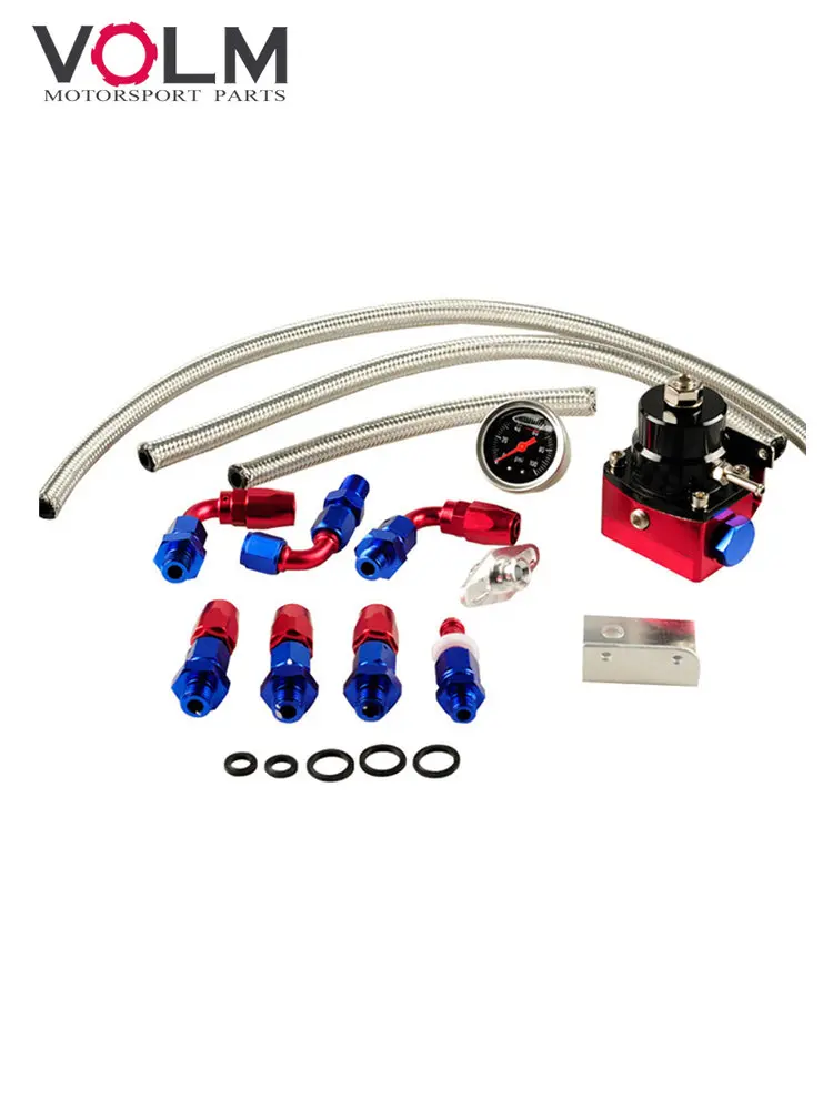 

Универсальный fpr AN6 фитинг EFI регулятор давления топлива для 7MGTE MKIII с шлангом, фитинги, манометр