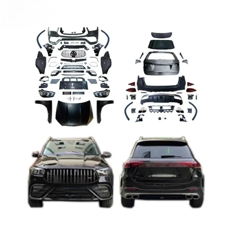 Фото Комплект обвеса Dream Garage PP для W166 GLE 12-19 г.в. и W167 GLE63 20-25 г.в. (комплект для обновления GLE63, передний бампер, решетка радиатора) №1