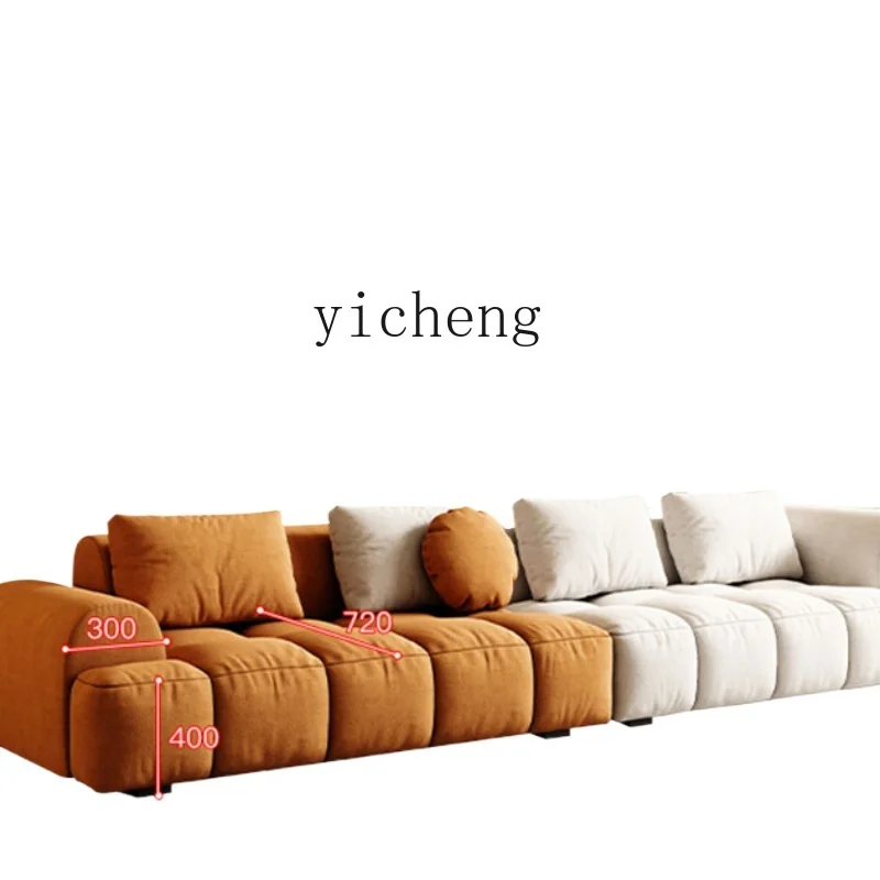 Диван Tqh кремовый в скандинавском стиле тканевый диван для гостиной современный