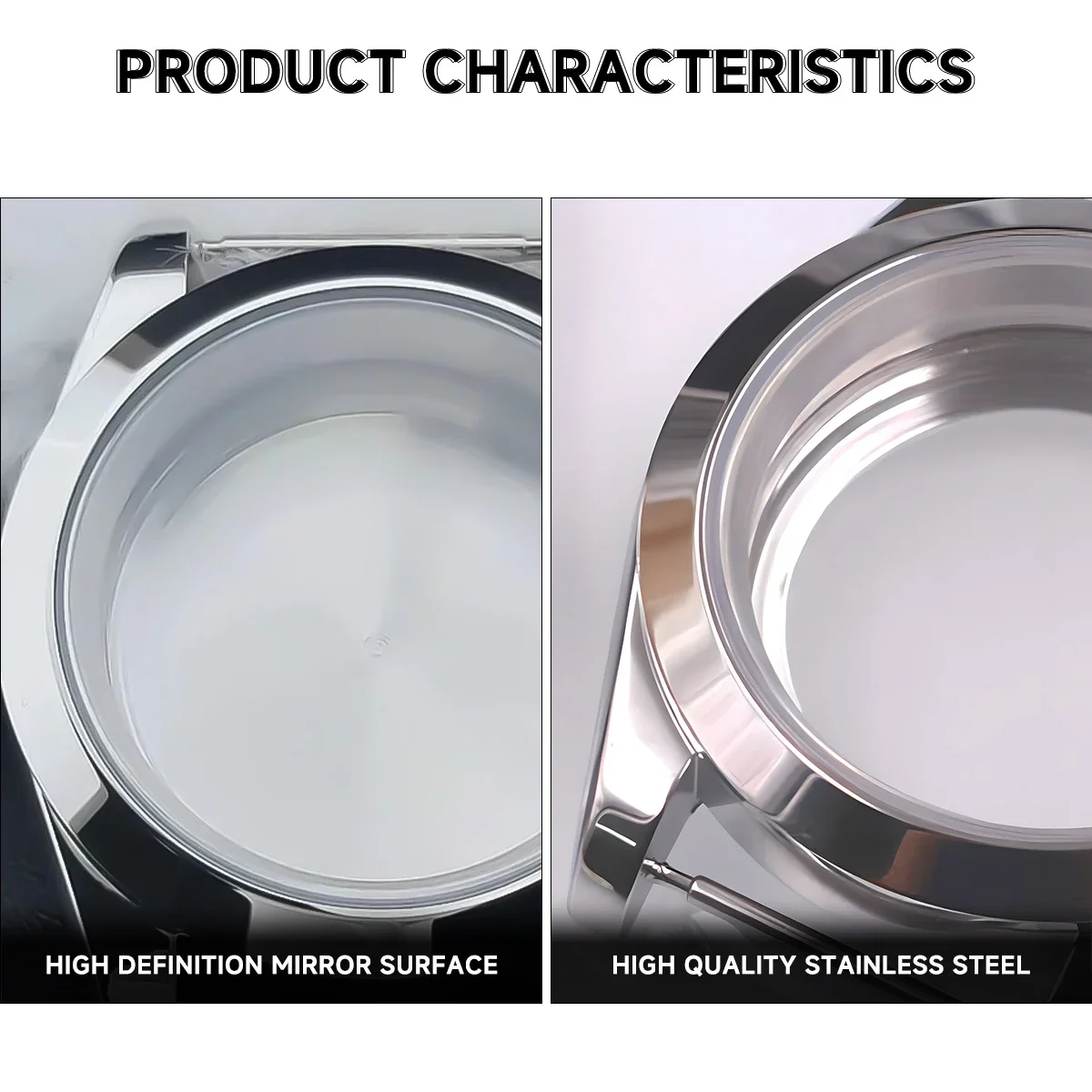 Часы из нержавеющей стали с сапфировым стеклом 36 мм