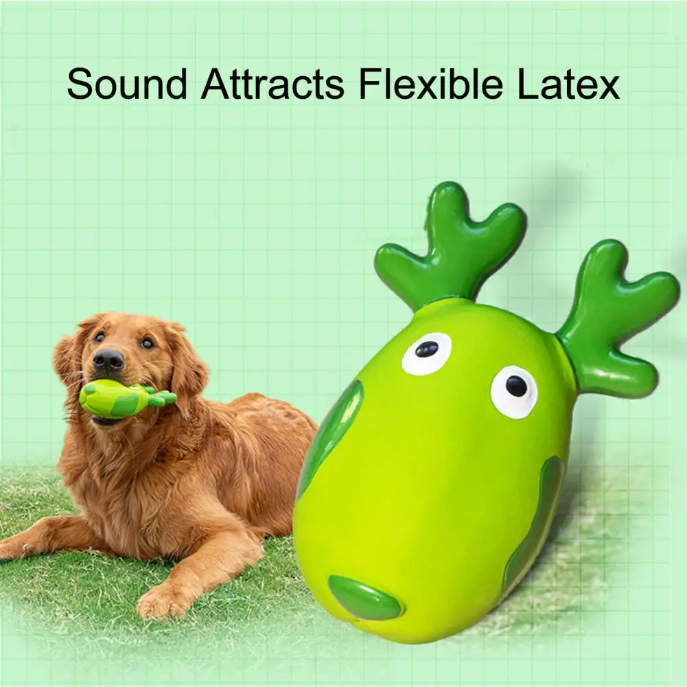 

Мягкая латексная игрушка для домашних питомцев в форме оленя