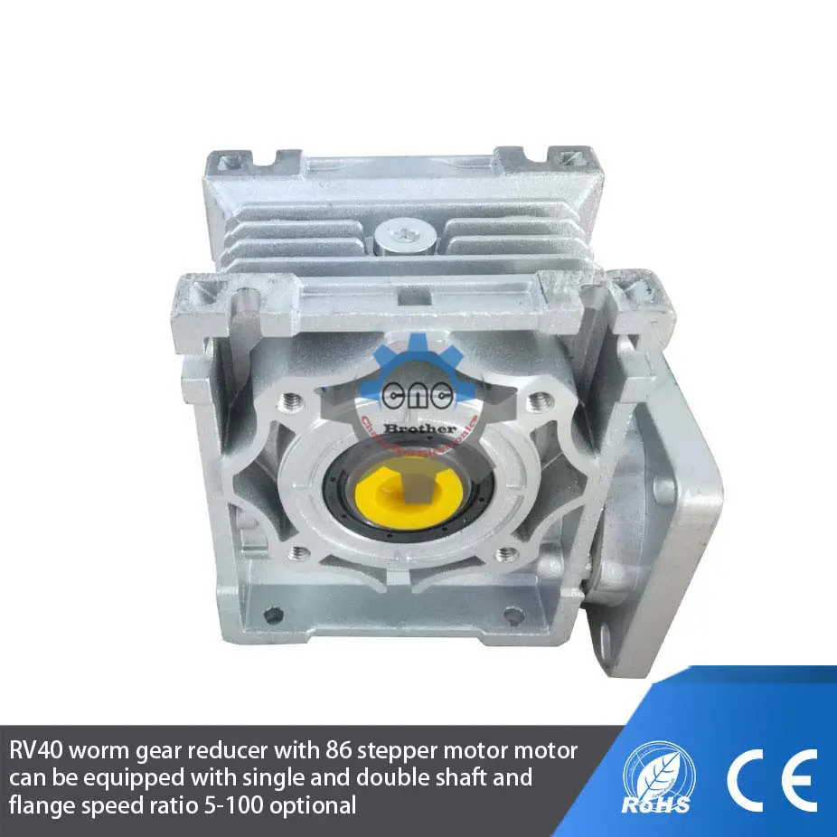 Редуктор червячного редуктора NMRV030 соотношение 5-80: 1 14 мм выходной вал rv030