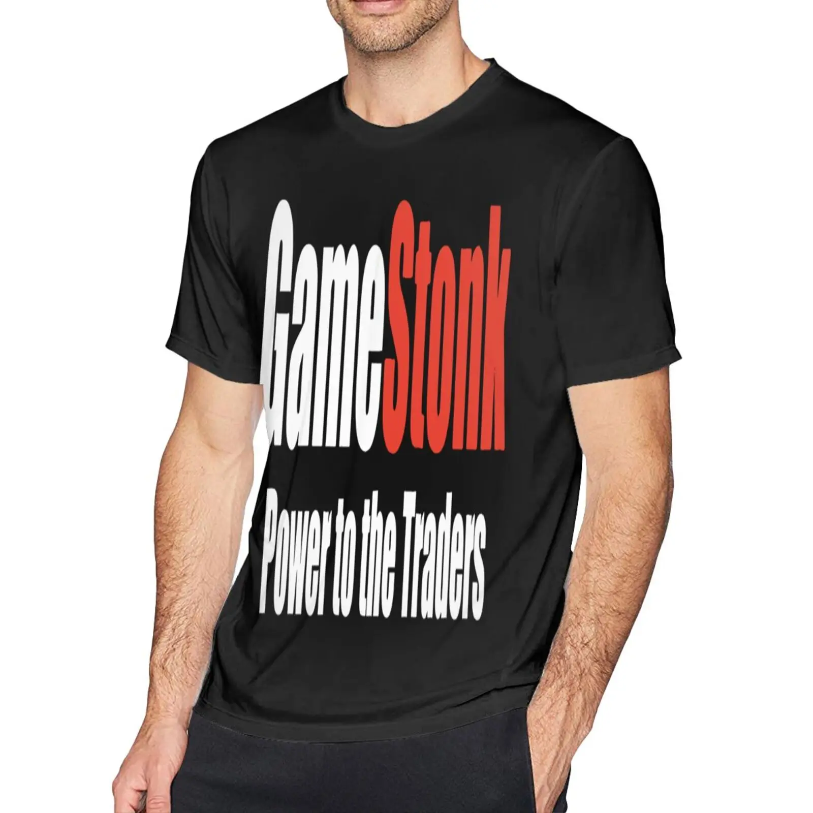 

Футболка Stonk мужская оверсайз, тенниска на день ставки, улица