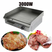 Yonntech 3000W Electric Griddle Chop Hot Plate 55cm Commercial Countertop Grillplatte BBQ Grill platte