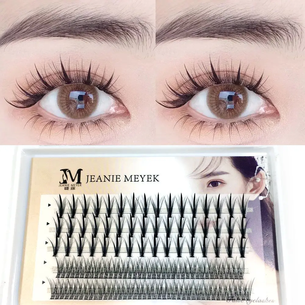

5 Lines Eyelash Makeup Dramatic Natural Thick Sandwich&Fish Tail Individual Eyelashes False Eyelashes Mix Styles