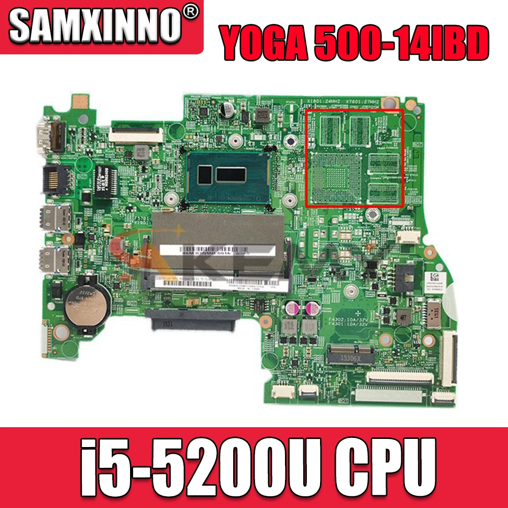 

For Lenovo Flex 3-1470 Yoga 500-14IBD Laptop Motherboard With i5-5200U 2.2Ghz CPU 5B20H91226 5B20H91264 MB 100% Tested Fast Ship