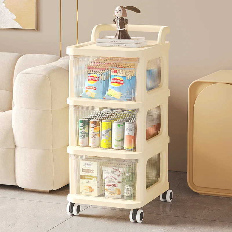 

Snack Shelf Child Products Stroller Storage Cabinet Movable Child Toy Storage Shelf Small Storage Shelf Home Organization