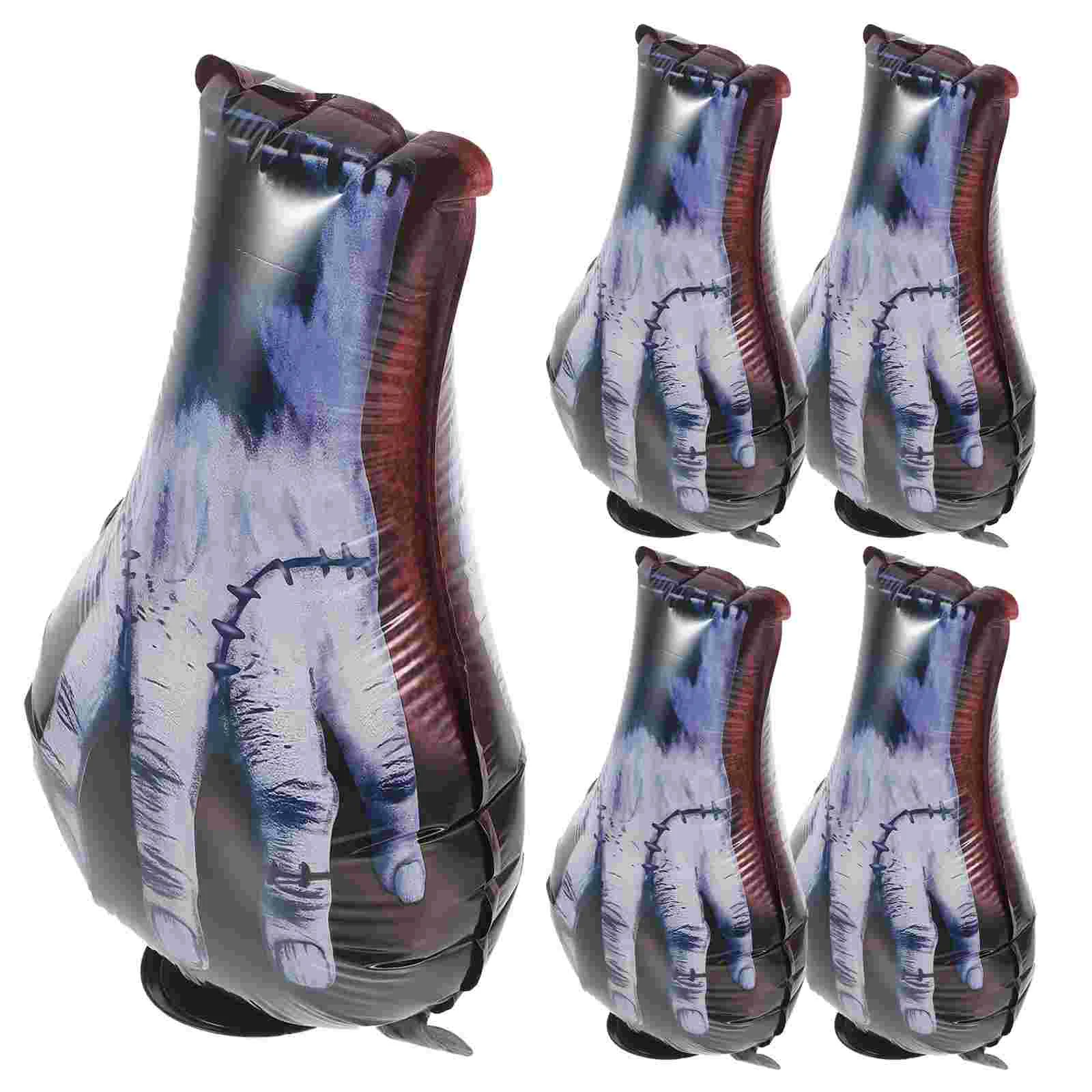 

5Pcs Birthday Party Balloons Ghost Hands Balloons Scary Patterns Balloons Birthday Party Favors for Craft