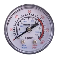 metal air compressor pneumatic hydraulic fluid pressure gauge 0 12 bar0 180 psi mini air pump accessories display gauge