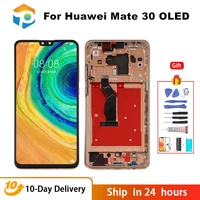 100 test aaa oled for huawei mate 30 lcd tas l29 tas l09 lcd display touch screen digitizer assembly mt30 lcd replacement
