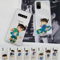 bandai detective conan kudo shinichi phone case for samsung s20 ultra s30 for redmi 8 for xiaomi note10 for huawei y6 y5 cover