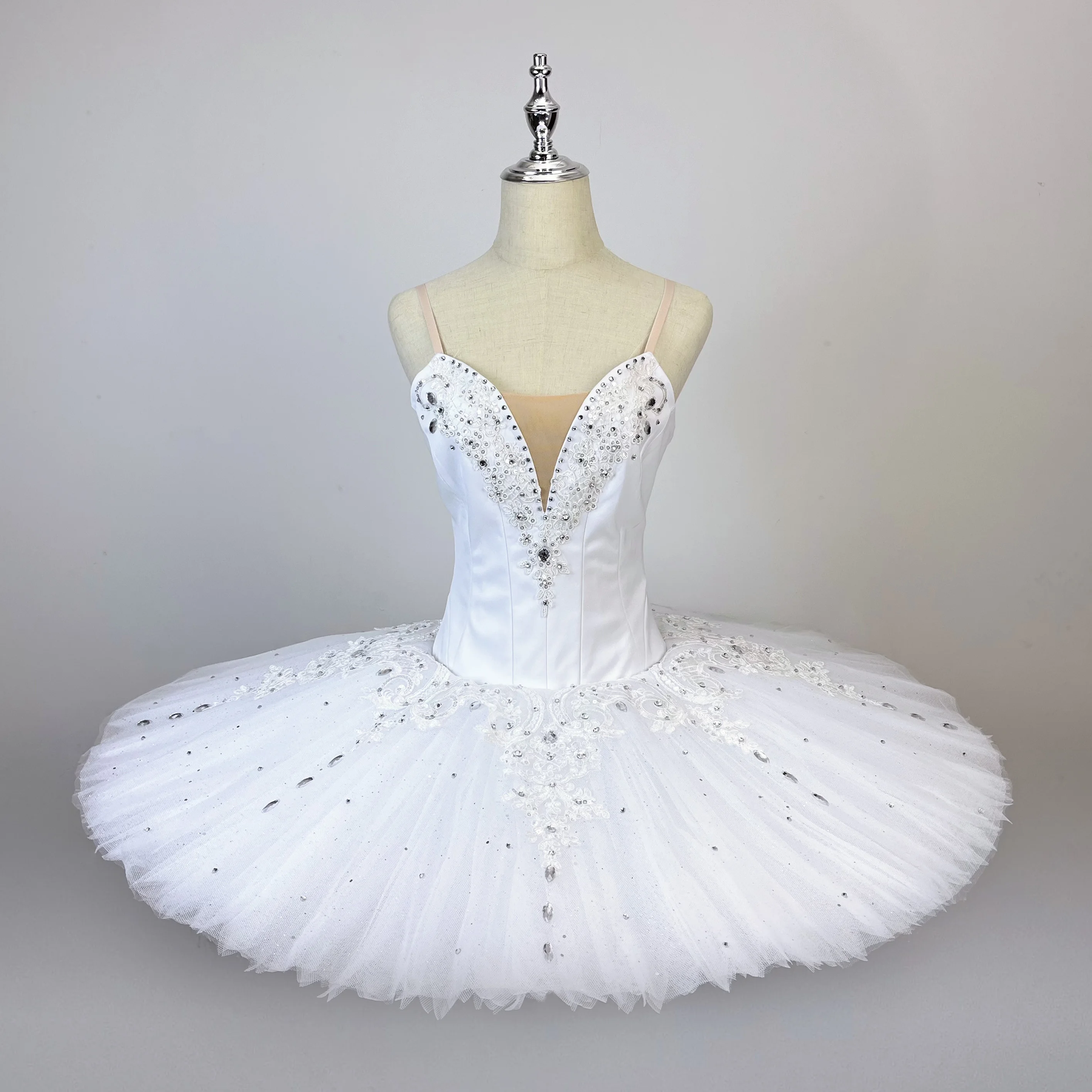 

Серебристое сказочное балетное платье, профессиональная индивидуальная детская юбка-пачка, белая танцевальная юбка для соревнований, балетная юбка для взрослых