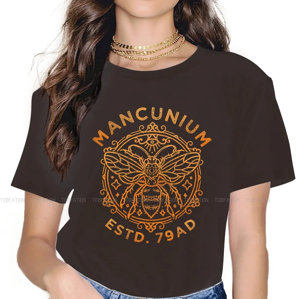 

Mancunium 79AD Manchester England Worker 4XL TShirt Beekeeping Bee Keeper Printing Comfortable T Shirt Female Unique Gift Idea