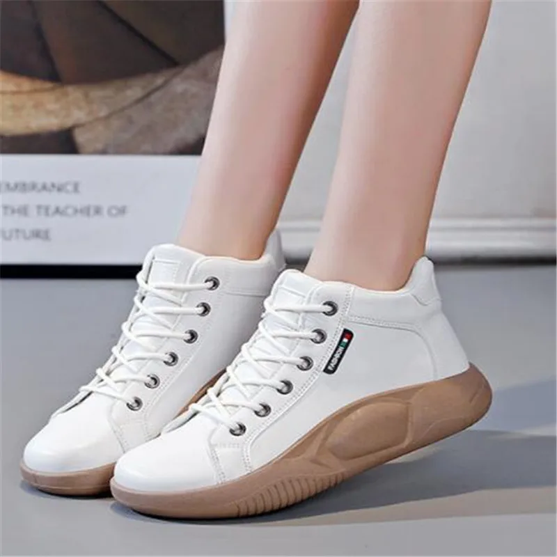 

New Sneakers Women Ankle Boot Platform Loafers Flat Slip-On Casual Add Wool Cotton Shoes Mujer Zapatos Chaussure Vulcanize Shoes