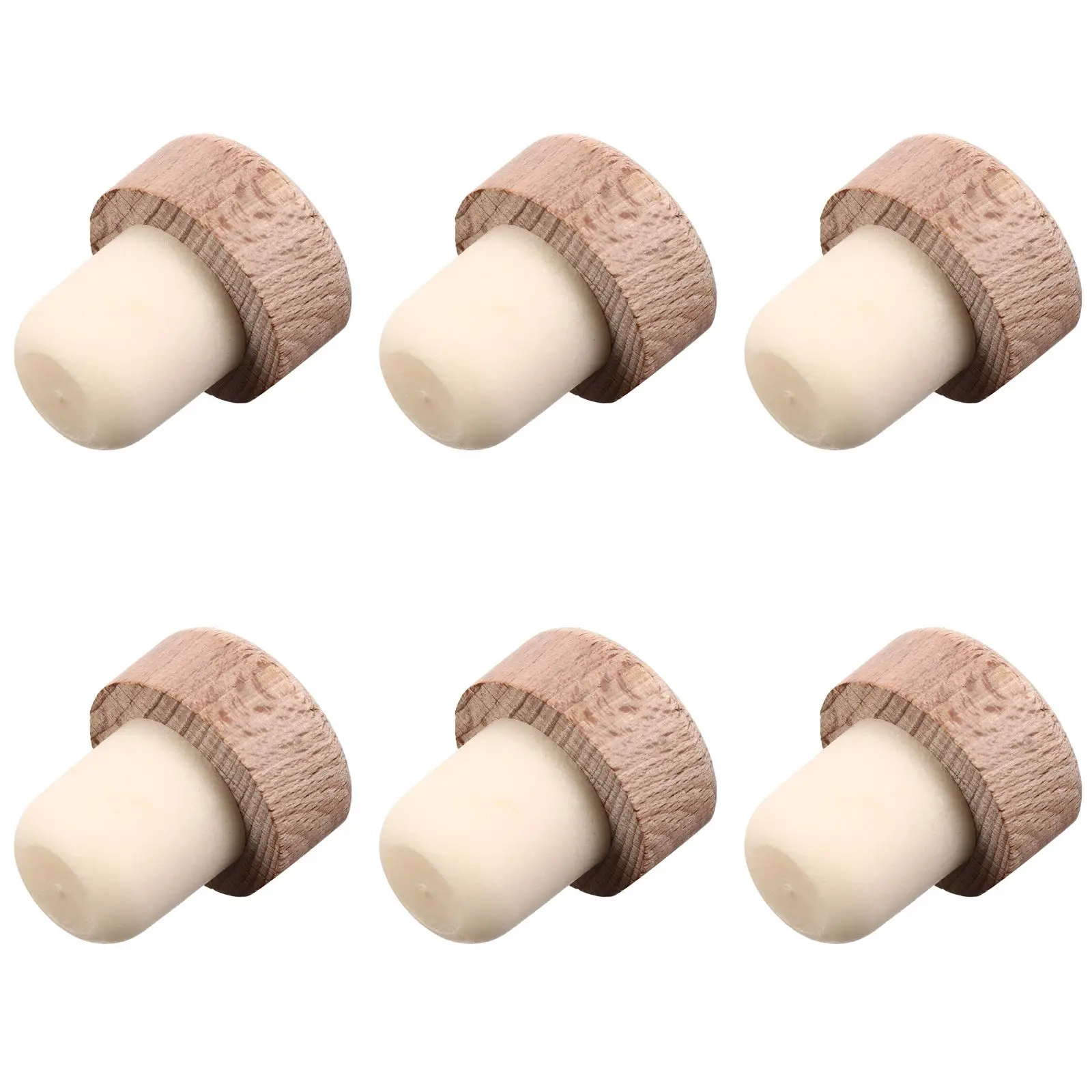 

Bottle Stopper Corks Stoppers Cork Plug Reusable Bottles Plugs Wooden Sealing Caps Red Champagne Beverage Decorative T Shaped