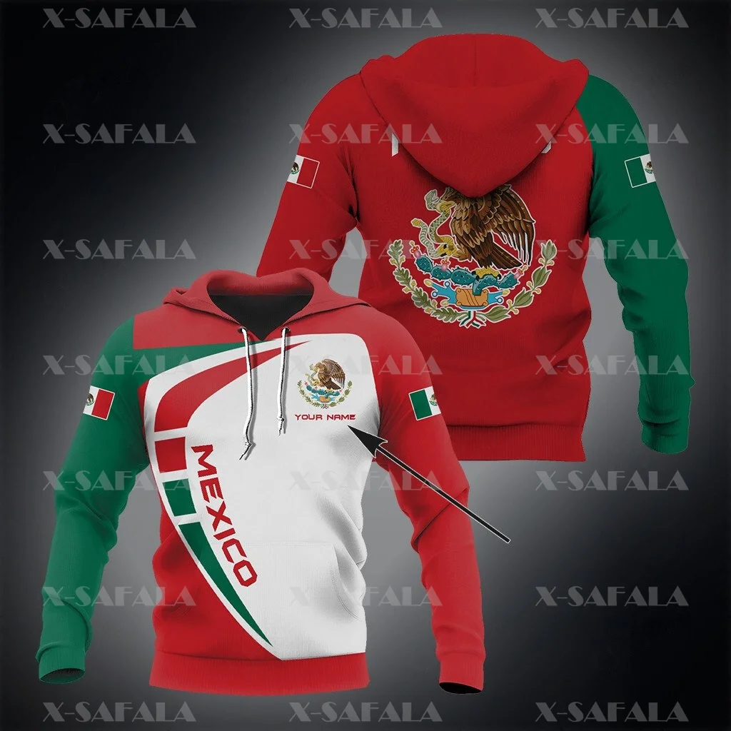 

MEXICO PROUD WITH COAT OF ARMS 3D Printed Hoodie Spring Autumn Man Women Harajuku Outwear Hooded Pullover Tracksuits Casual-3