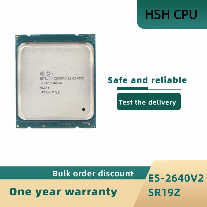 

Intel Xeon E5-2640v2 E5 2640v2 E5 2640 v2 2.0 GHz Eight-Core Sixteen-Thread CPU Processor 20M 95W LGA 2011