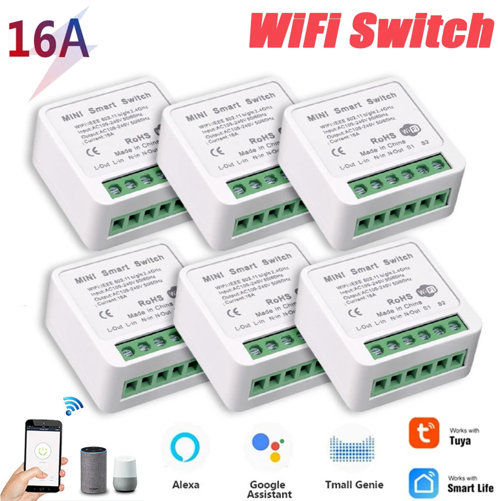 

Модуль смарт-выключателя, 16 А, с Wi-Fi