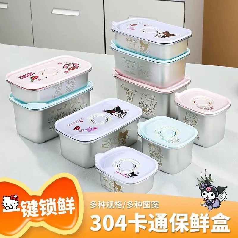 Sanrio Kuromi Bento Box Студенческие изолированные пакеты для обеда Пикник Кемпинг