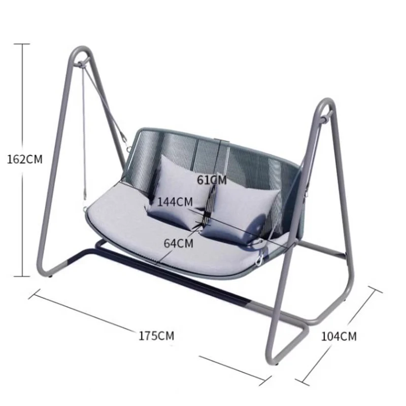 ścienny Leżak Street Patio Swings Hamak Sex Chair Shaking Garden Relax Outdoor Furniture Columpiar LLPS