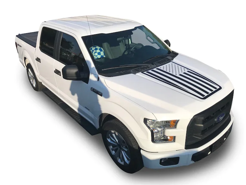 

Fits F-150 Center Hood Graphics 3M Auto Stripes Vinyl Decals Truck Stickers 2015-2020