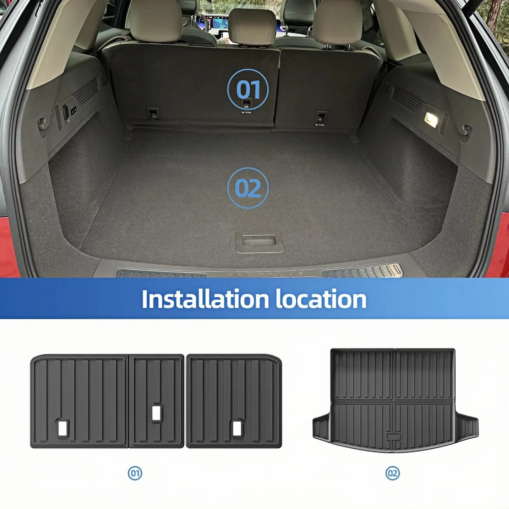 Коврики для автомобиля Lincoln Nautilus 2024 2025 коврики багажника из ТПЭ 3D коврик ног