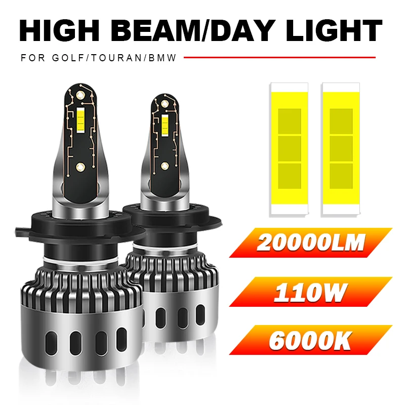 

110W H7 H4 H1 H8 H9 H11 9012 HIR2 9005 HB3 9006 HB4 Женская головка шины, фонарь лм, противотуманные лампы, турбо-фонарь для автомобиля 12 В