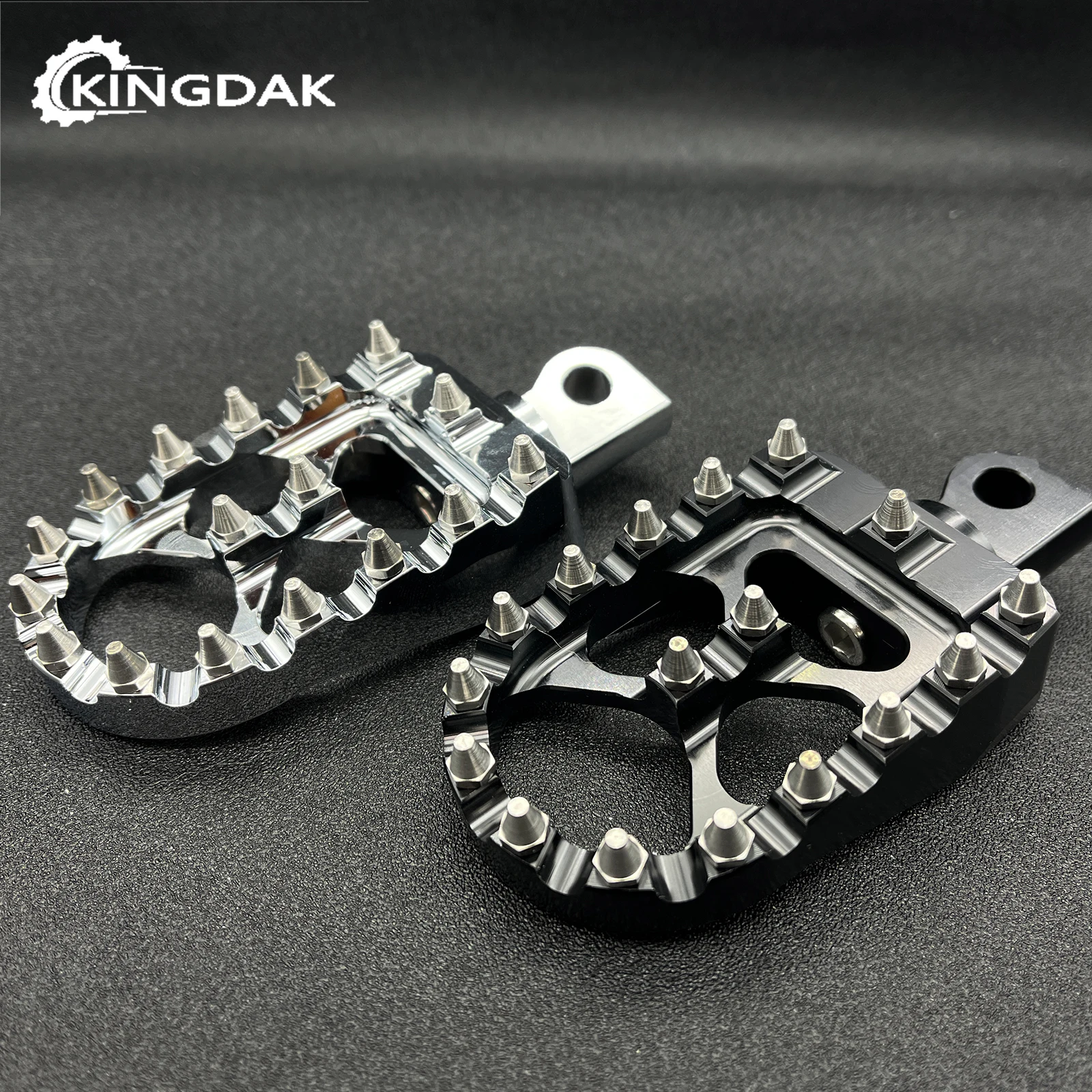 

MX Style CNC Wide Fat Foot Pegs Rests Fit For Harley Dyna Sportster Fatboy Iron 883 1200 Softail Touring Street Glide