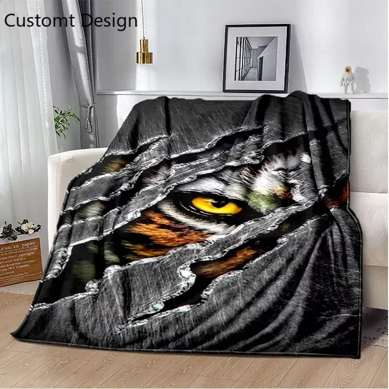 

3D Beast Paw Print Claw Cartoon Blanket,Soft Throw Blanket for Home Bedroom Bed Sofa Picnic Travel Office Rest Cover Blanket Kid