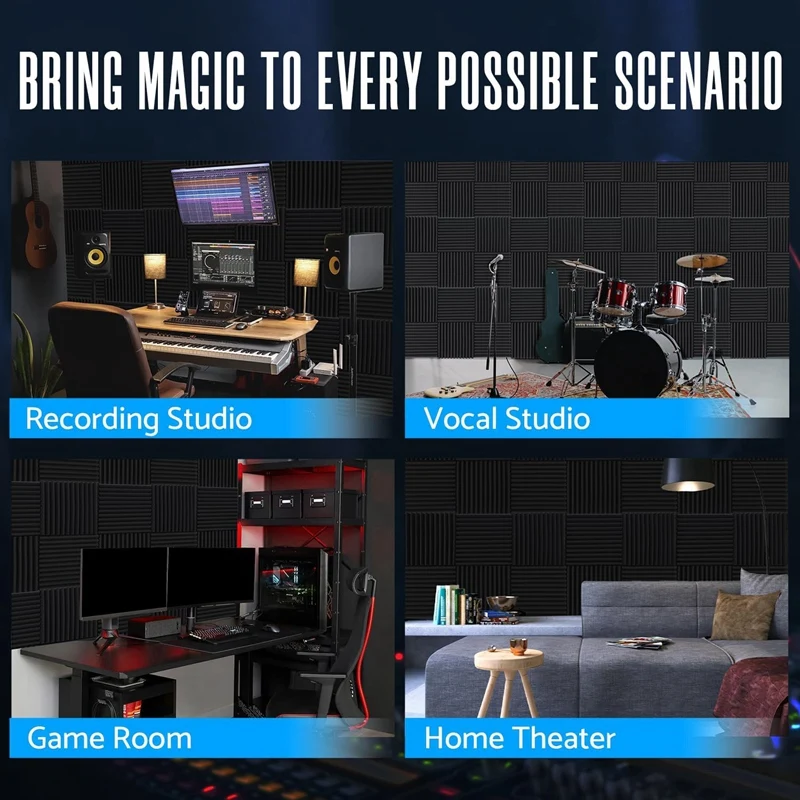 52 шт./упаковка акустические панели из пены