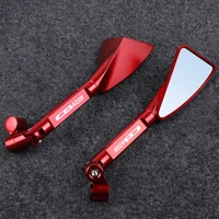 motorcycle mirror cnc aluminum side rearview anti glare mirror accessories for honda cb400f 1989 1990 1991 1992 1993 1994 2021