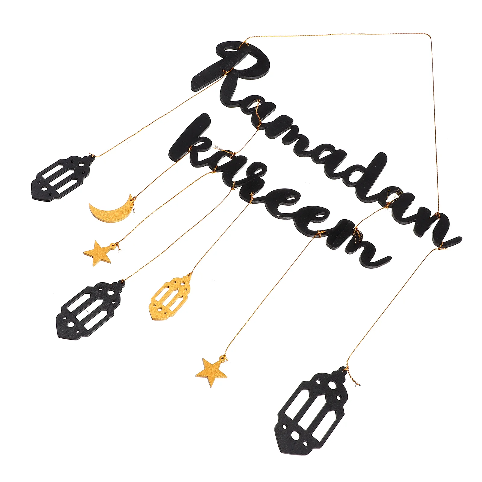 

Ramadan Eid Mubarak Hanging Sign Decorations Wooden Party Ornament Plaque Pendant Decor Wall Islam Ornaments Decoration Muslim