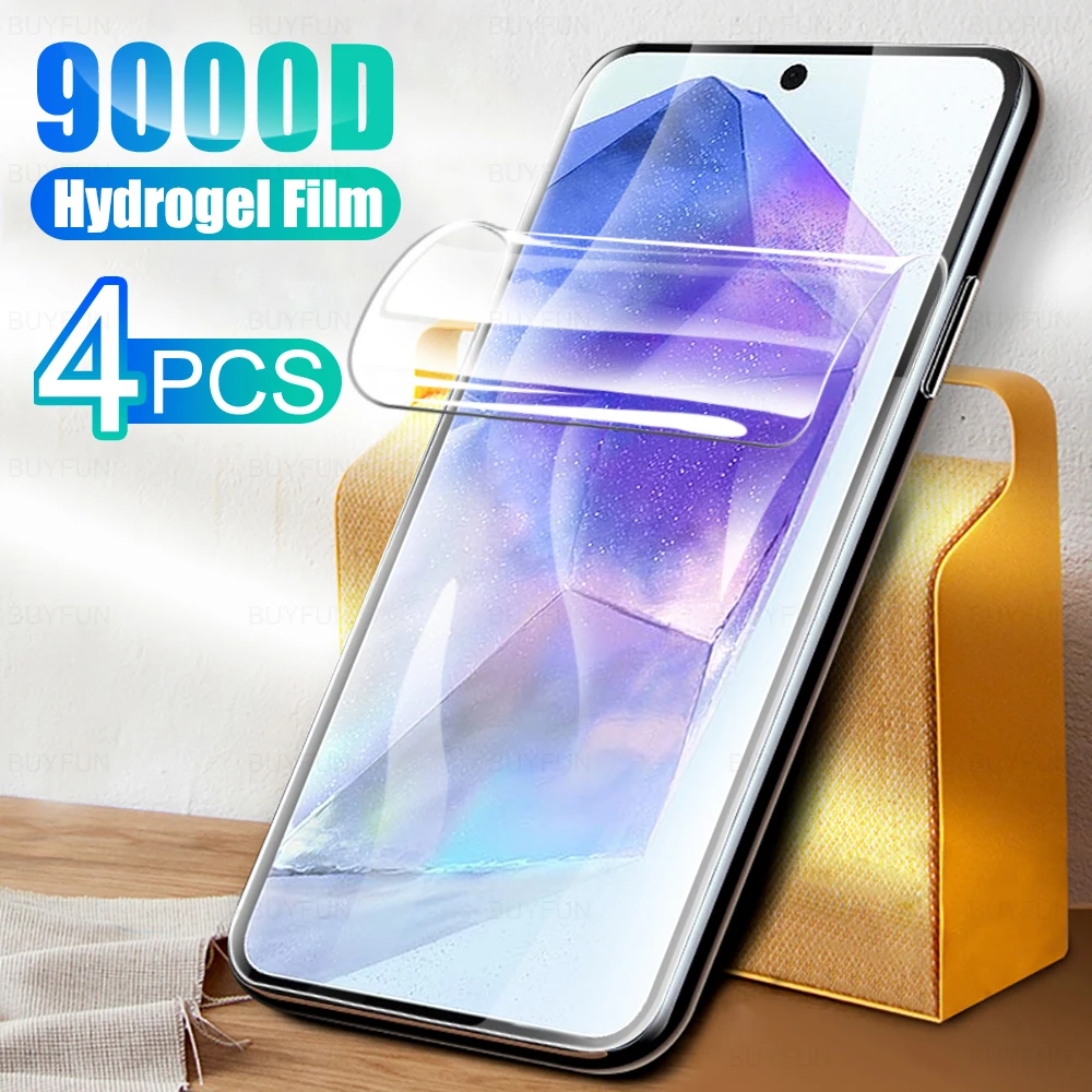 4 шт. Гидрогелевая пленка Samung samsun A55 A 55 55A для Samsung Galaxy 2024 HD защита экрана от царапин