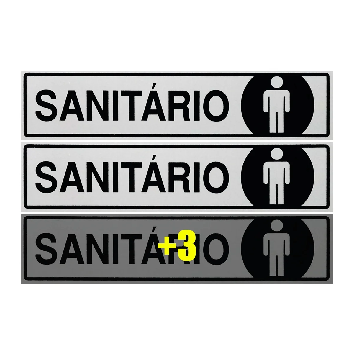 

Combo 6 Men's Sanitary Signal Plates 30x7 Access-B-525 F9e
