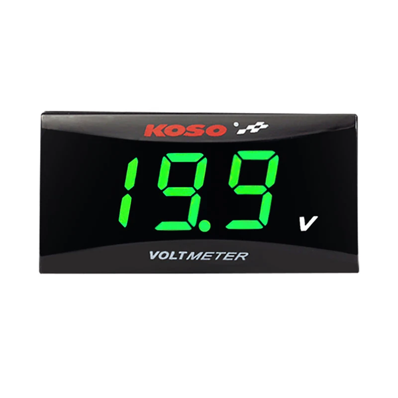 

Вольтметр koso, цифровой индикатор напряжения 12 В, светодиодный дисплей, вольтметр, панельный измеритель постоянного тока 9 В-150 В